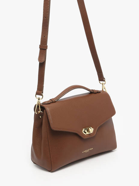 Cross Body Tas Milano Cosmos Leder Lancaster Bruin milano cosmos 55 ander zicht 2